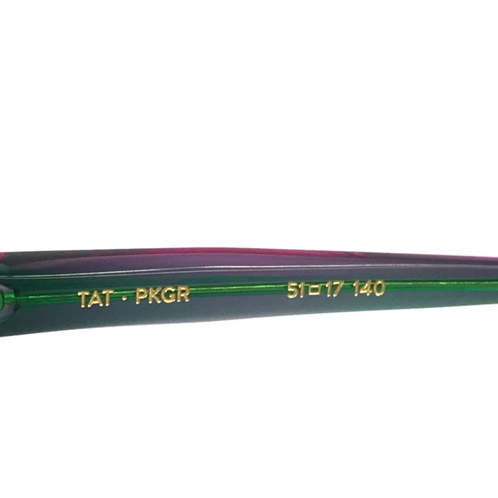 Etnia Barcelona Eyeglasses Frames TAT PKGR Pink Blue Green Cat Eye 51-17-140